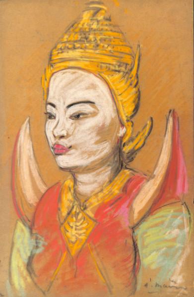 Portrait de danseuse cambodgienne, 1920