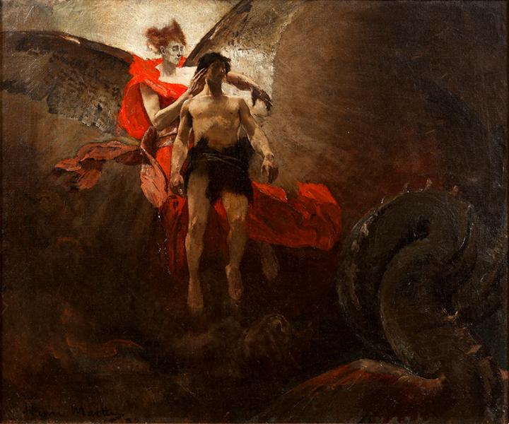 Caïn et Lucifer, 1883